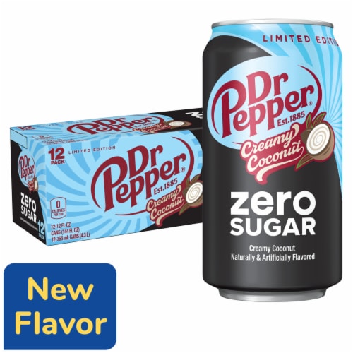 Dr Pepper Creamy Coconut Zero Sugar Soda - Easy Style
